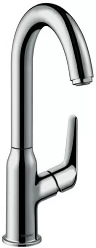 Hansgrohe 71126000 Novus 240 Смеситель для раковины, сливной гарнитур, хром