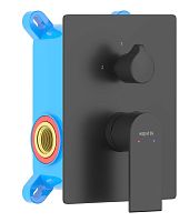 Aquatek AQ1446MB Лира Смеситель для ванны (внешняя и скрытая часть), черный матовый Aquatek AQ1446MB Лира Смеситель для ванны (внешняя и скрытая часть), черный матовый