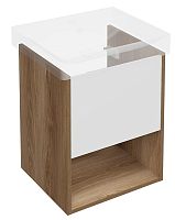 Kerama Marazzi Pro.50.1/OLM Pro Тумба под раковину подвесная 45х40 см, белый/Вяз