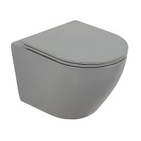 BelBagno BB062CHR-GR COLORATO Чаша унитаза подвесного, 37х49 см, серая