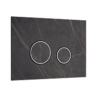 KKPol 350/PPK/418-00-03 Vitrum Grande V1 Orbis Смывная клавиша для инсталляции, Quartz, Noir Desire