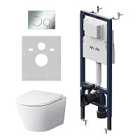 AM.PM X-Joy IS130151.851900 Комплект: Унитаз, Инсталляция, Кнопка смыва