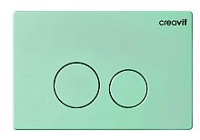 Creavit GP9002.09 Terra Панель смыва для унитаза, накладная, зеленый нил матовый