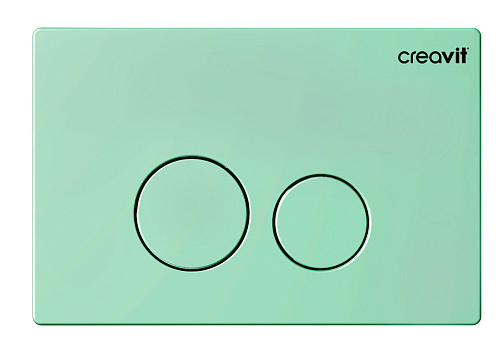 Creavit GP9002.09 Terra Панель смыва для унитаза, накладная, зеленый нил матовый