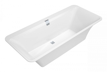 Villeroy & Boch UBQ180SQE7DV-01 Squaro Edge 12 Ванна Quaryl 180х80 см, альпийский белый