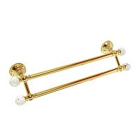 Migliore ML.CRS-60.223.DO CRISTALIA Полотенцедержатель двойной L60 cm, золото,SWAROVSKI