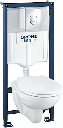 Grohe 39192000 Solido Perfect Унитаз подвесной с инсталляцией, горизонтальный выпуск