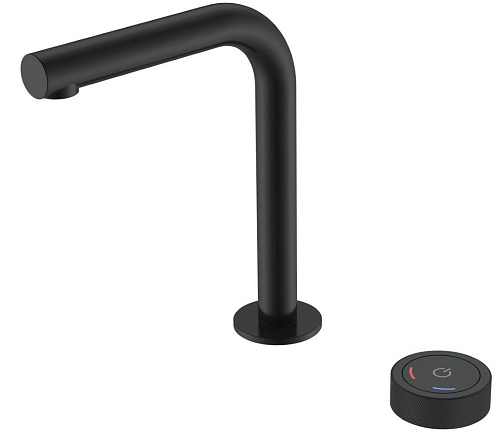 Смеситель автоматический для умывальника BOHEME TECH BLACK 158-B