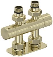 Сунержа 020-1417-1234 Вентиль 2х1/2" прямой скрытый-скрытый EU50, шампань