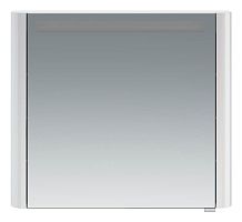 AM.PM M30MCL0801WG Sensation, Зеркальный шкаф, левый, 80х70 см, с подсветкой, белый глянец