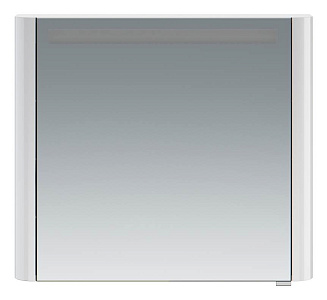 AM.PM M30MCL0801WG Sensation, Зеркальный шкаф, левый, 80х70 см, с подсветкой, белый глянец