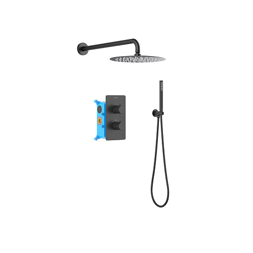 Aquatek AQ1376MB Европа Душевой комплект Set 3 в 1, черный матовый Aquatek AQ1376MB Европа Душевой комплект Set 3 в 1, черный матовый
