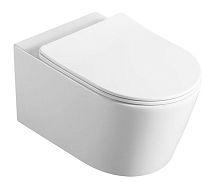 Vincea VT1-24 Cute Унитаз подвесной, безободковый, 36х53.5 см, ультратонкое сиденье Soft-close, белый