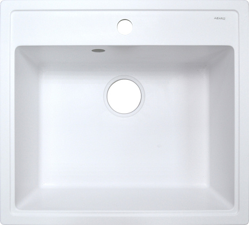 Azario CS00078321 Litos Кухонная мойка 570x505x200, искусственный мрамор, белый