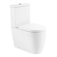 BelBagno BB105CPR/BB105SC Marino Унитаз компакт без бачка с сиденьем микролифт