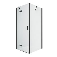 New Trendy NEW RENOMA Black D-0205A/D-0110B Душевое ограждение купить недорого в интернет-магазине Сквирел