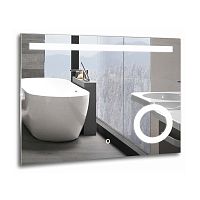 Azario ФР-00001416 Перла Зеркало подвесное, с подсветкой, 92х69 см, белое
