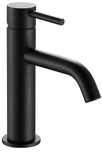 Aquame AQM6210MB Siena Смеситель для раковины, гладкий, матовый черный