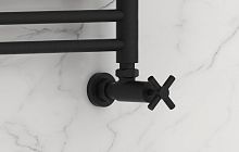 Сунержа 15-1408-1234 Вентиль угловой, (крест) G 1/2" НР х G 3/4" НГ, муар темный титан