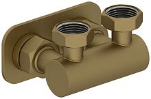 Сунержа 032-1538-3434 Модуль 2х3/4" угловой EU50, матовое золото