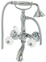 Migliore 19004 Olivia Смеситель для ванны внешний, белый/хром
