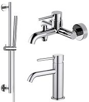 Aquatek AQ1330CR Европа Комплект для ванной Set 3 в 1 (AQ1310CR + AQ1340CR + AQ2012CR), хром