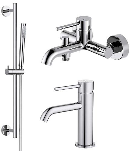 Aquatek AQ1330CR Европа Комплект для ванной Set 3 в 1 (AQ1310CR + AQ1340CR + AQ2012CR), хром Aquatek AQ1330CR Европа Комплект для ванной Set 3 в 1 (AQ1310CR + AQ1340CR + AQ2012CR), хром