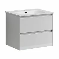 Sancos CN60W Cento Тумба под раковину 59х45 см, подвесная, белый глянец купить  в интернет-магазине Сквирел