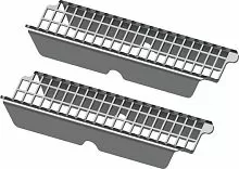 Tece 674002 TECEdrainprofile Решетка для волос, комплект 2 шт., хром