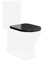 Kerama Marazzi PO.seat.01/BLK Pompei Сиденье для напольного унитаза Soft close + Clip up, черный глянец