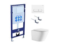 Aquatek Либерти SET AQUATEK ЛИБЕРТИ-061 4в1 Комплект: Унитаз, Инсталляция, Кнопка смыва