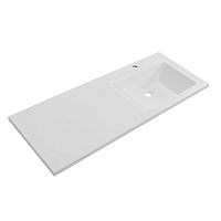 BelBagno BB1200/480-LV-MR-R Раковина из литьевого мрамора 120х48 см, белая