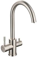 Osgard 84973 Gron Plus Смеситель для кухни, с переключателем на питьевую воду с выделенным каналом, никель