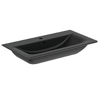 Ideal Standard E0279V3 Connect Air Vanity Раковина подвесная 85х46 см, для монтажа соло, Silk Black (черный шелк)