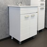 Comforty 00-00001642 Модена Тумба напольная 60х47 см, с раковиной Quadro 60, белая