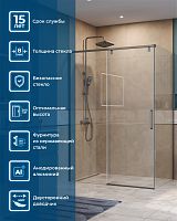 BelBagno SOFT CLOSE-1 SOFT_CLOSE-1-AH-1-130/100-C-GM Душевой уголок