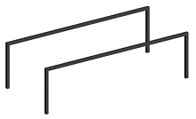 Kerama Marazzi ATlg.110/MH Atollo Ножка высокая металлическая, черная матовая