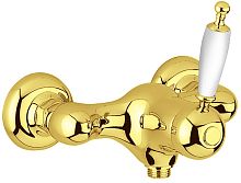Migliore 19168 Oxford Смеситель для душа монокомандный, внешний, выход М1/2", ручка белая/золото