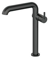 Deante BQS_N24K Silia Смеситель для раковины высокий, U-образный излив, Nero (черный)