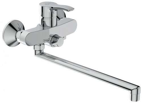 Ideal Standard BD044AA Alpha Смеситель для ванны/душа с длинным изливом, Chrome (хром)