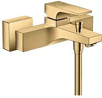 Hansgrohe 32540990 Metropol Смеситель для ванны, внешнего монтажа, с рычажной рукояткой, полированное золото