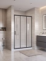 BelBagno UNO-195 UNO-195-BF-3-120-P-NERO Душевая дверь в нишу