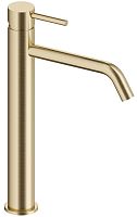 Aquame AQM6214BG Siena Смеситель для свободностоящей раковины, гладкий, Brushed gold (шлифованное золото)