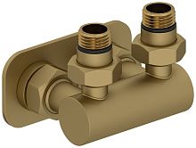 Сунержа 032-1536-1234 Модуль 2х1/2" угловой EU50, матовое золото