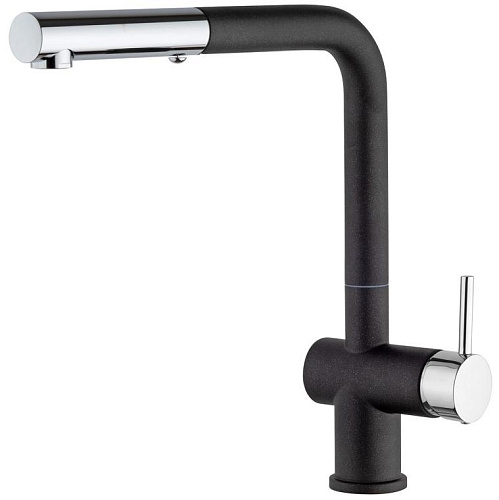 Paini HD44566CR1KM Cox Смеситель для кухни, с выдвижной лейкой, Metallic Black