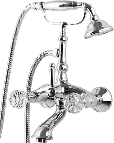 Cezares ATLANTIS-VD-01-Sw/M Смеситель для ванны с ручным душем, хром/ручки Sw/M