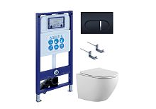 Aquatek ЕВРОПА SET AQUATEK ЕВРОПА-045 4в1 Комплект: Унитаз, Инсталляция, Кнопка смыва
