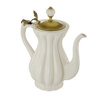Migliore 24922 Olivia Кувшин, белый/крышка бронза