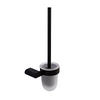Cezares STYLUS-TBS-V-NOP Ёршик для унитаза подвесной, стекло, исполнение черный матовый купить  в интернет-магазине Сквирел