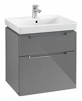 Villeroy & Boch A90910FP Subway 2.0 Тумба под раковину 59х45 см, серый глянцевый (Glossy Grey) купить  в интернет-магазине Сквирел